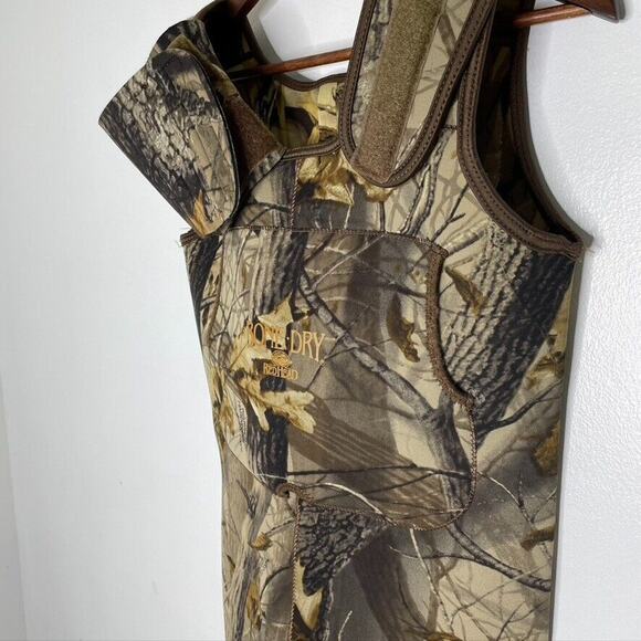 Bone Dry Camouflage Real Tree Print Mossy Oak Hunting Overalls Size Small - Picture 2 of 8